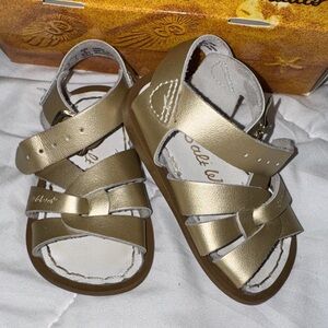 Salt Water Gold Sandals